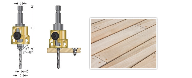 Amana Tool Countersink/Stop 1/8 in Drill 55237