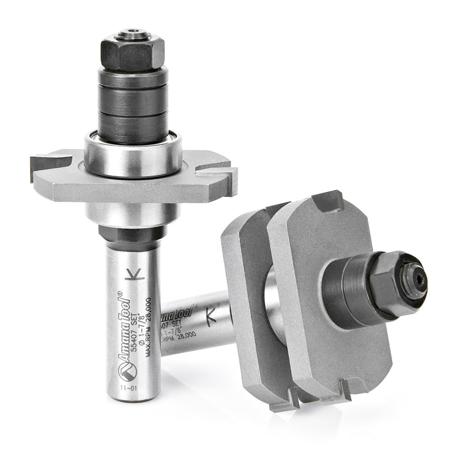 Amana Tool Tongue & Groove Set 1/4 in Kerf 55407