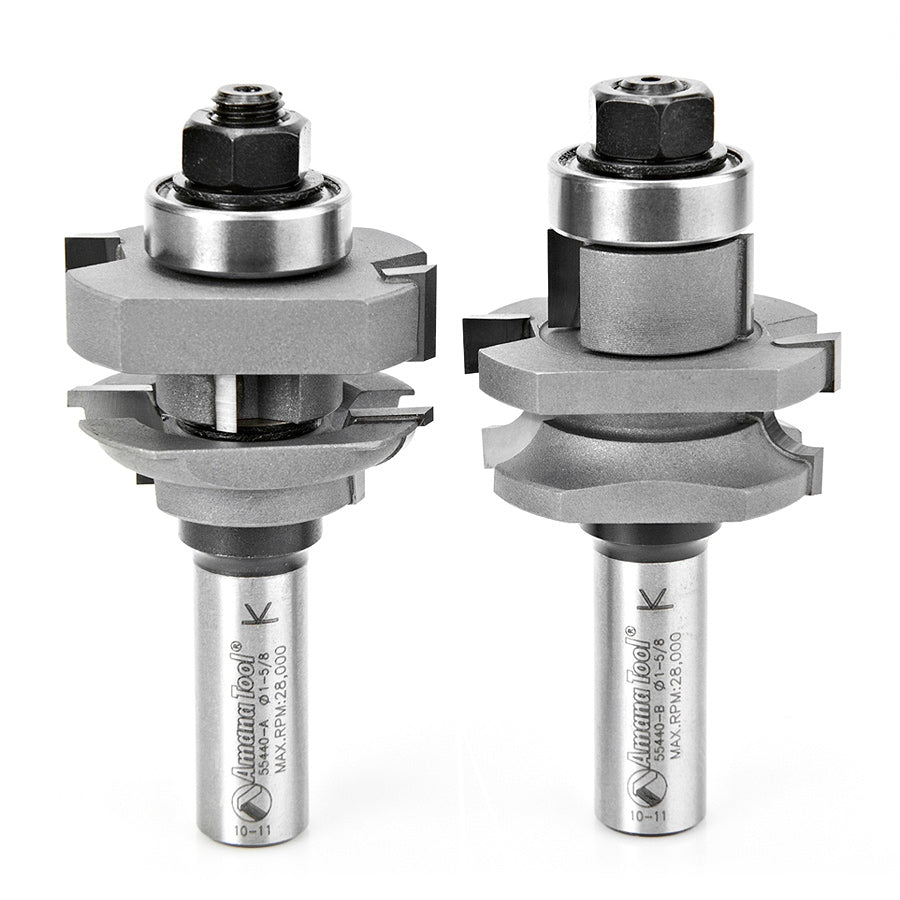 Amana Tool 2 pc Bead Stile & Rail Set 55440