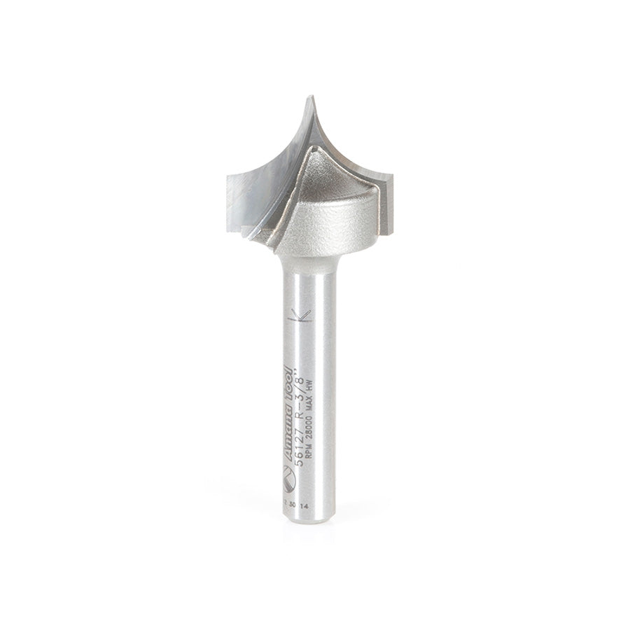 Amana Tool Point/Roundover 3/8 in Rx1/4 in Shank 56127