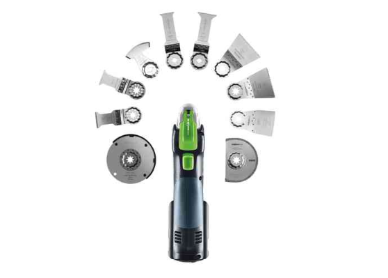 Festool VECTURO Cordless Oscillator OSC 18 HPC 4.0 EI-Set w/ Accessories and 4.0Ah Kit 576590