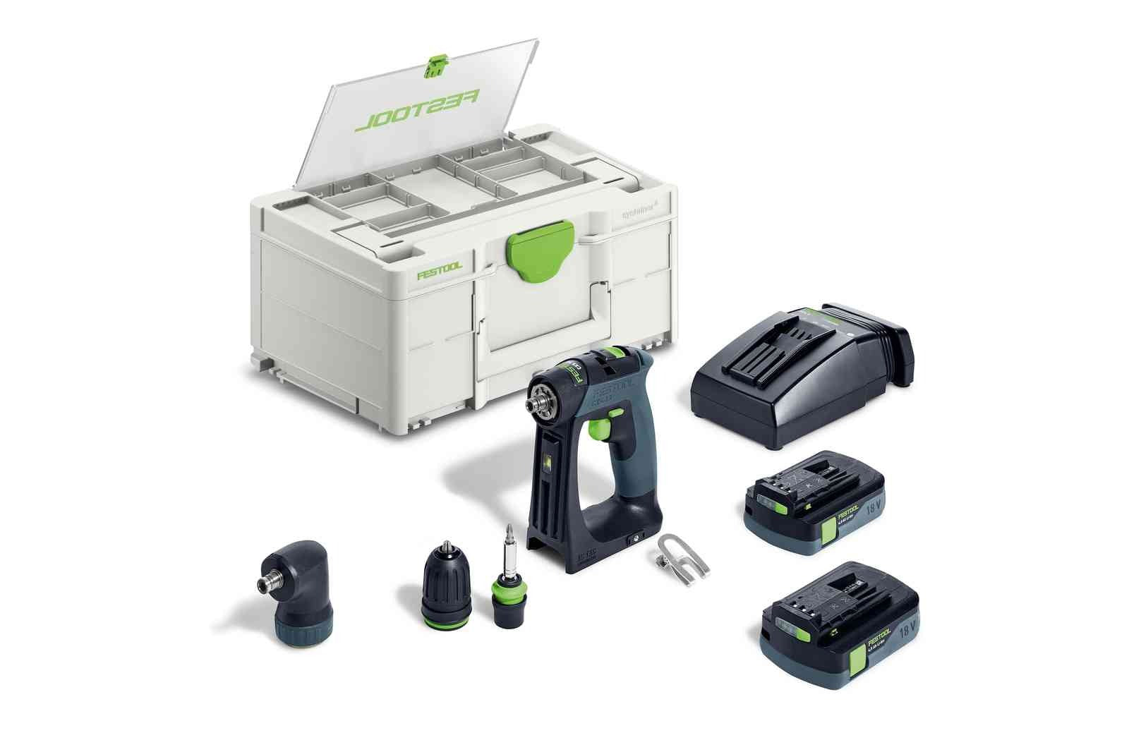 Festool Cordless Drill CXS 18 Set w/ 4.0Ah Battery Kit 576889