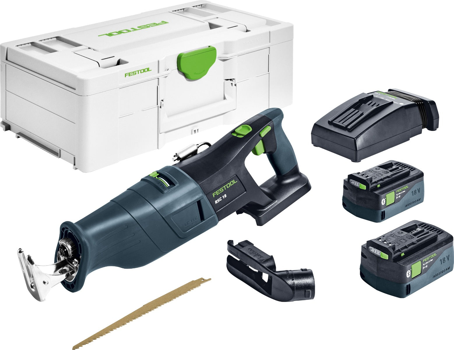Festool Cordless Reciprocating Saw RSC 18 EB-Plus w/ 5.0Ah Battery Kit 576951