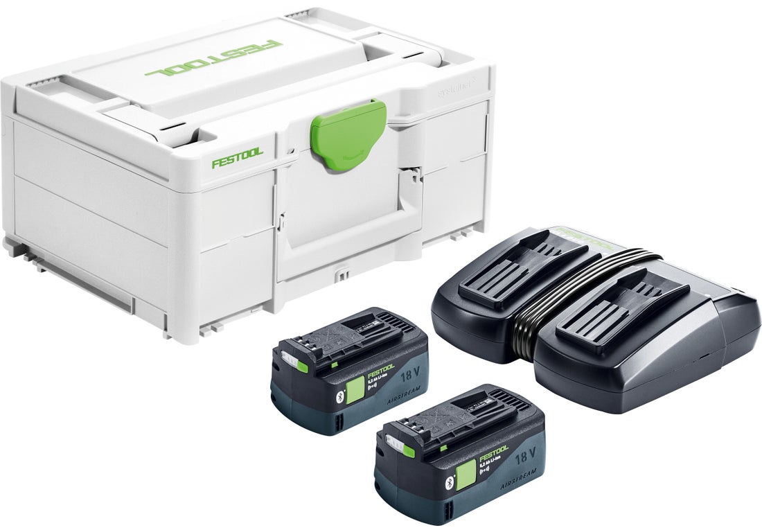 Festool Energy Set Systainer 2x 5.0Ah Batteries and TCL 6 DUO Charger 577079