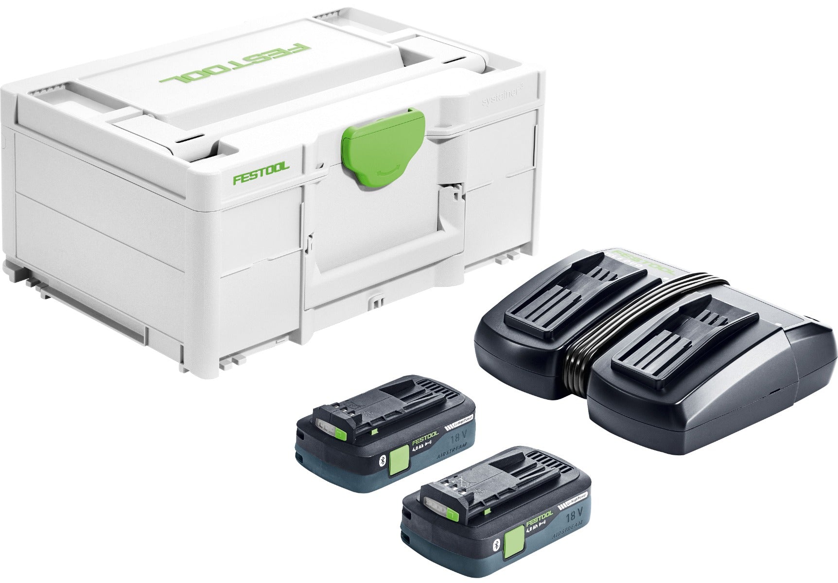 Festool Energy Set Systainer 2x 4.0Ah Batteries and TCL 6 DUO Charger 577108