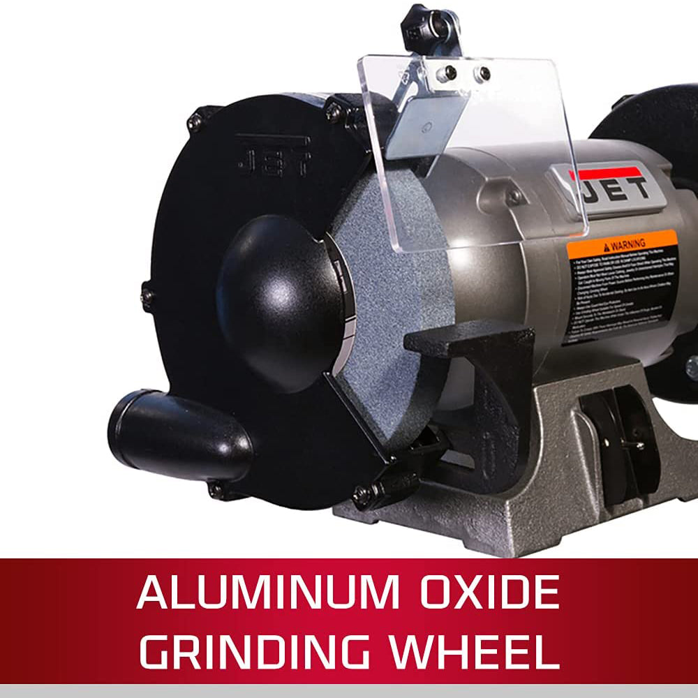Jet JBG-8W, 8 in. Shop Bench Grinder with Wire Wheel 577128