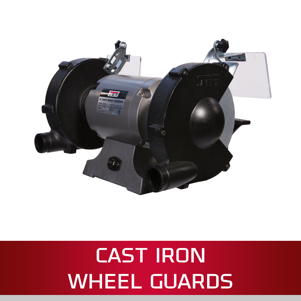 Jet JBG-8W, 8 in. Shop Bench Grinder with Wire Wheel 577128