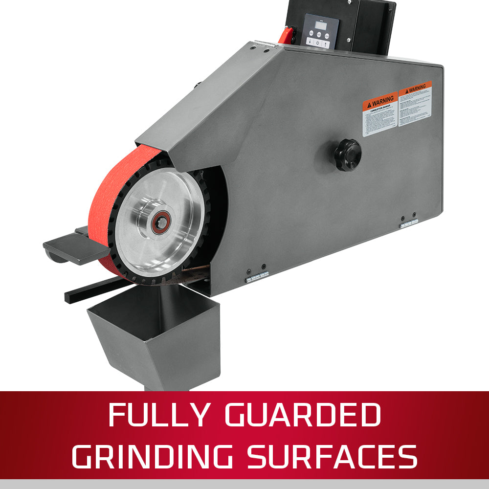Jet SWG-272VS, 2 x 72 Variable Speed Square Wheel Belt Grinder 115V 1Ph 577405