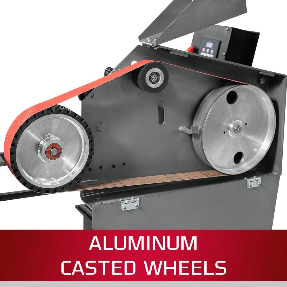 Jet SWG-272VS, 2 x 72 Variable Speed Square Wheel Belt Grinder 115V 1Ph 577405