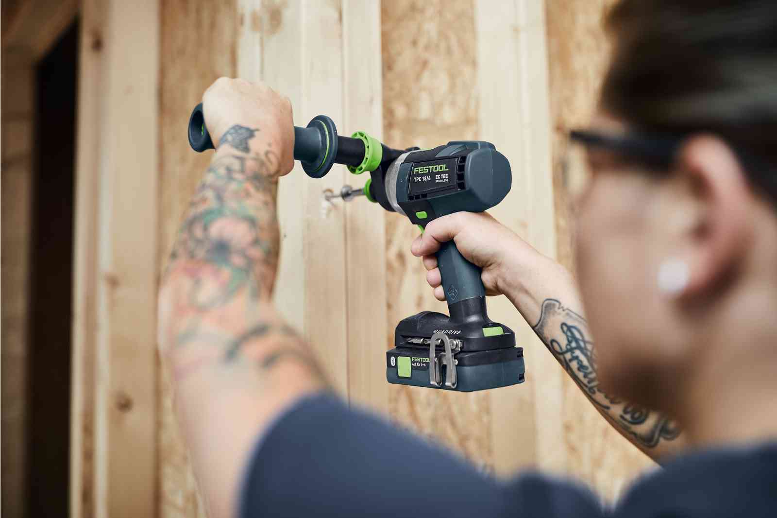 Festool QUADRIVE Cordless Hammer Drill TPC 18/4 Basic 577627