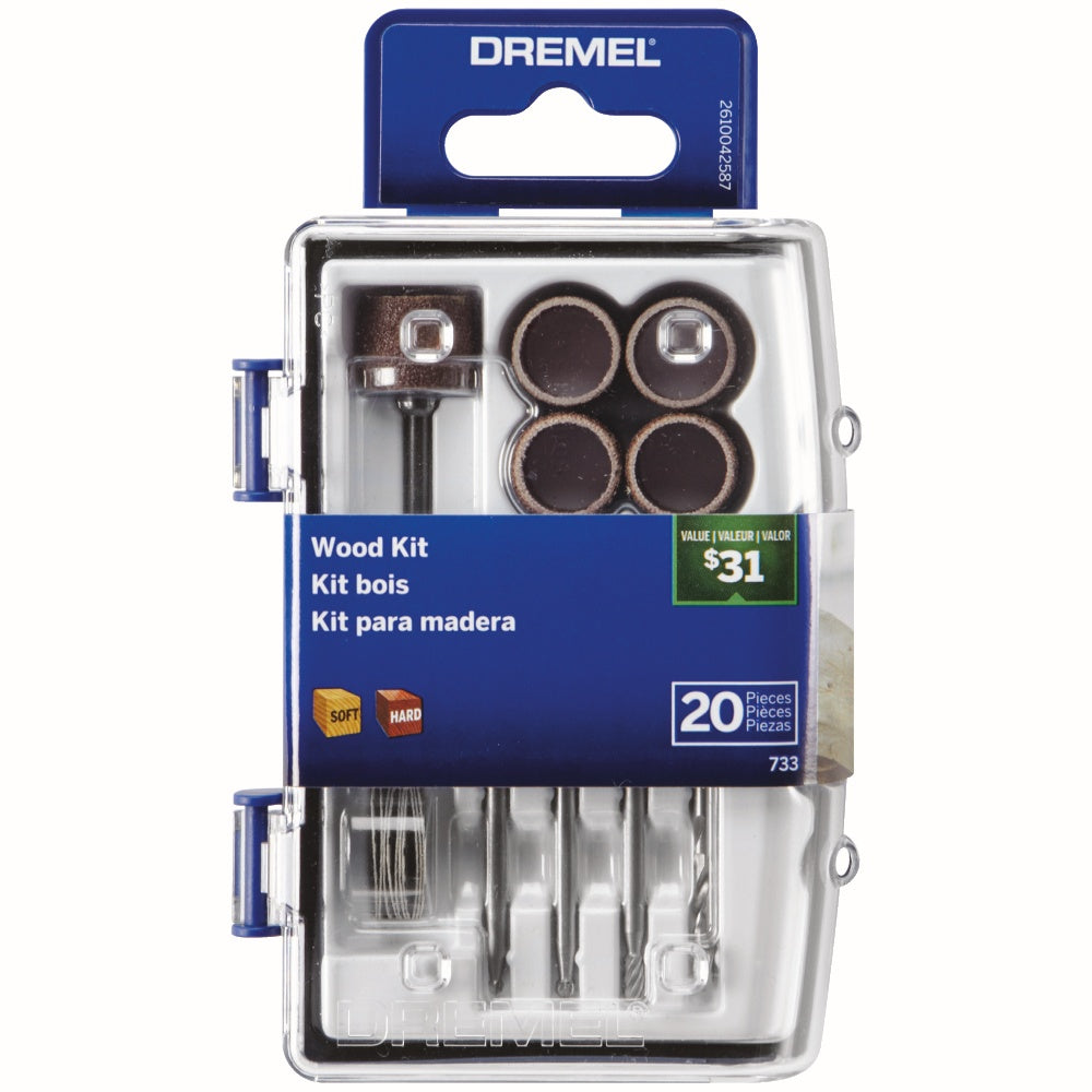 Dremel 20pc Wood Working Accessory Kit 733-01
