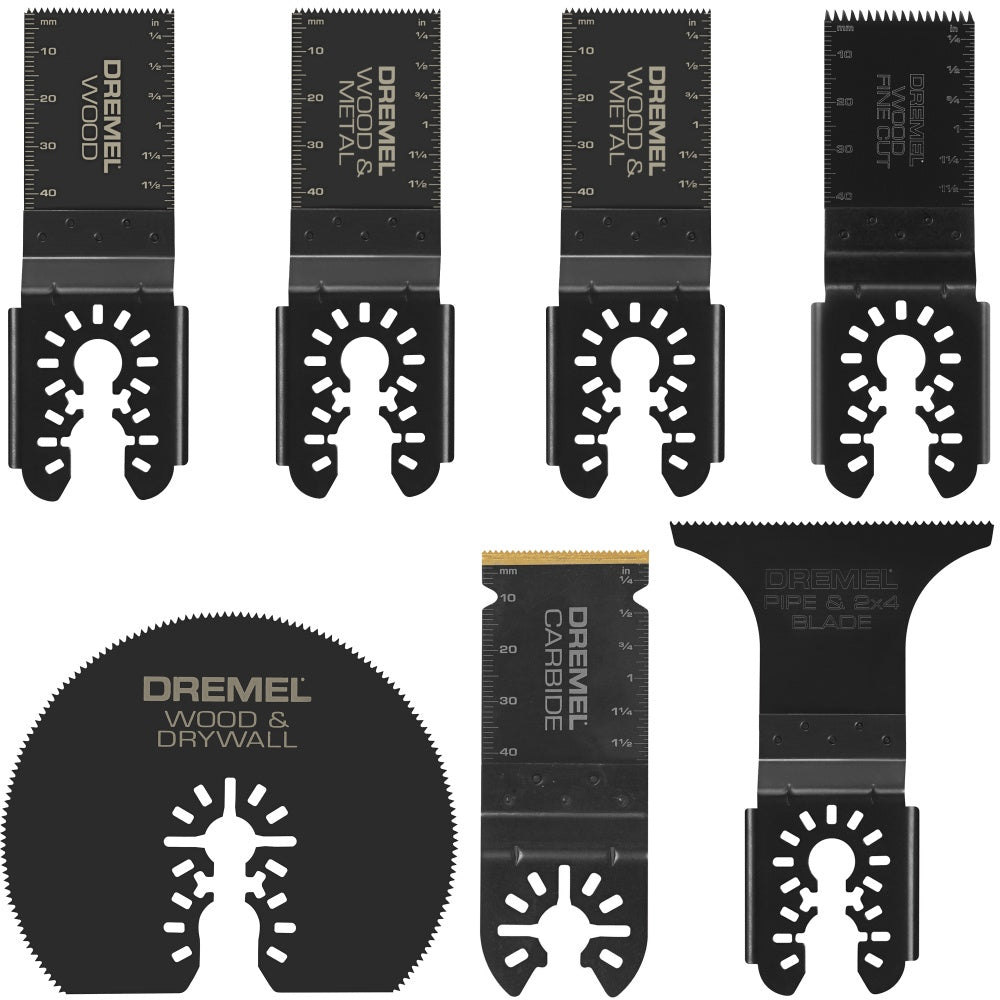 7pc Universal Carbide/ General Purpose/ HCS Oscillating Multi-Tool Blade Kit