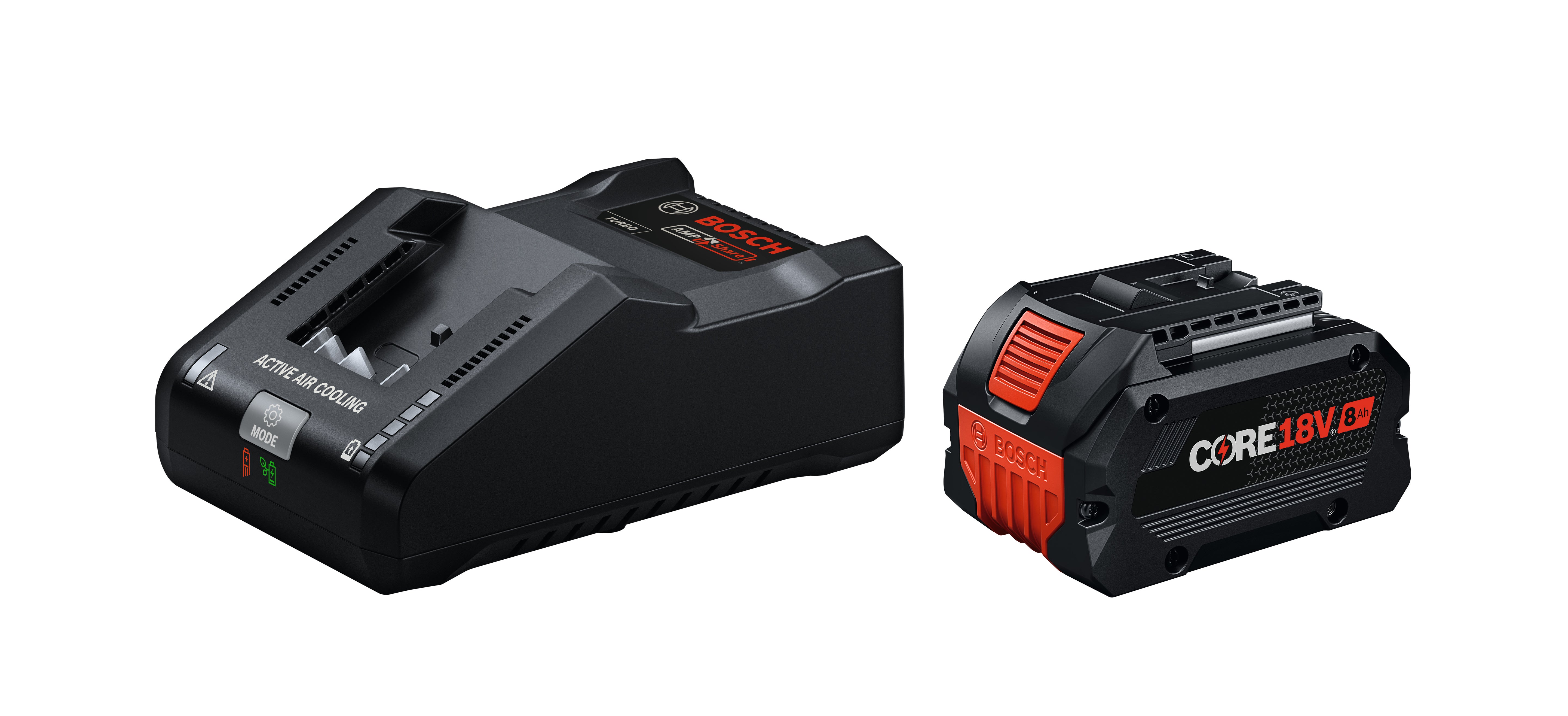 Bosch CORE18V Starter Kit - 8 Ah High Power Battery & Turbo Charger GXS18V-30N18