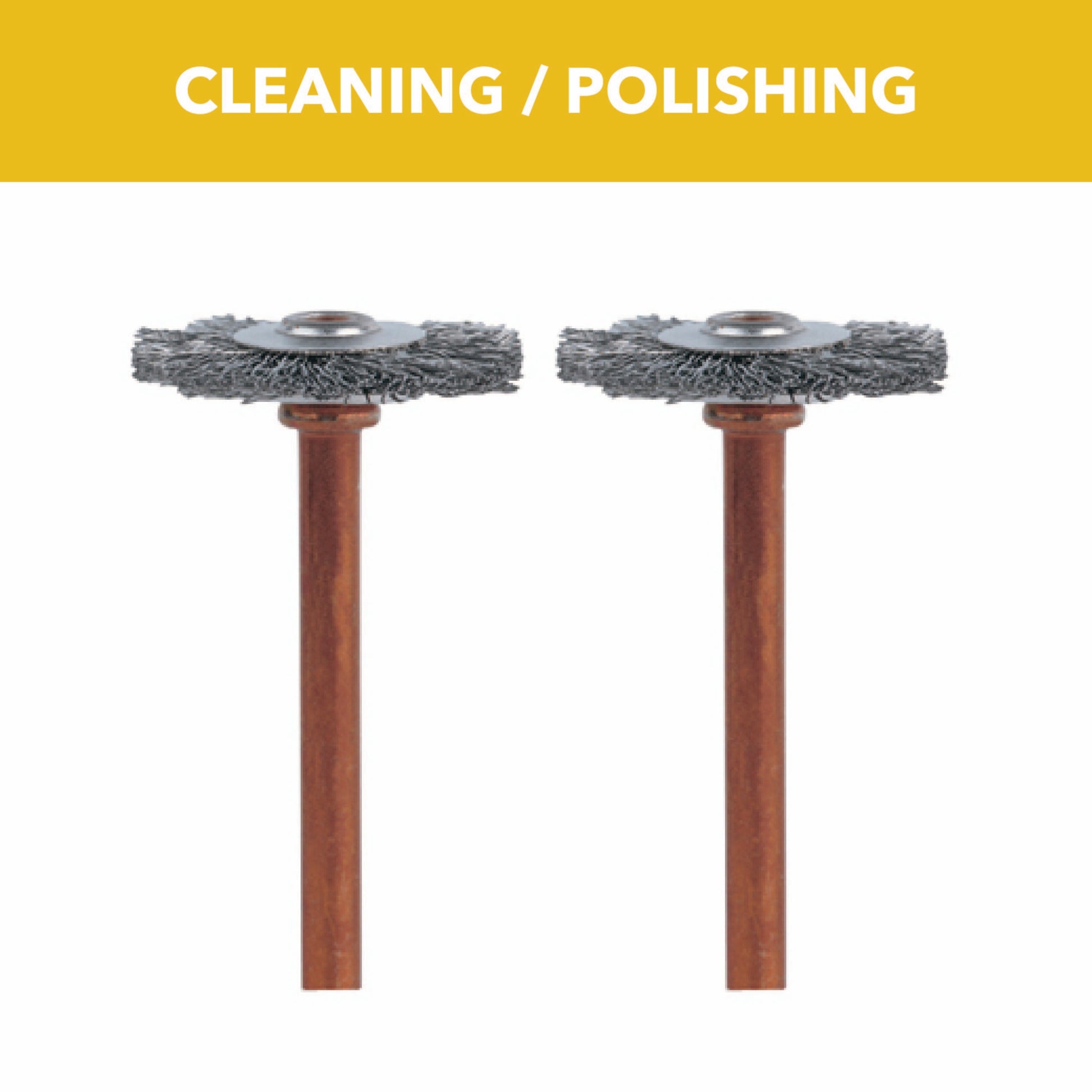 Dremel 3/4 in. Stainless Steel Brushes, 2-Pack 530-02