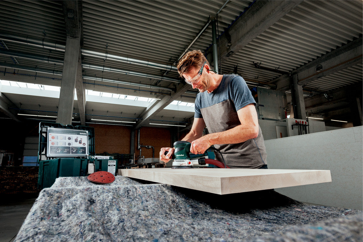 Metabo Dual Random Orbit Disc Sander w/Turbo boost, dust collection, SXE 450 TurboTec, 6in VS 600129420