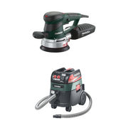600129420602057800K, METABO SXE 450 TURBOTEC 6" VARIABLE SPEED RANDOM ORBIT SANDER AND ASR 35 ACP HEPA 9GAL AUTO CLEAN HEPA VACUUM