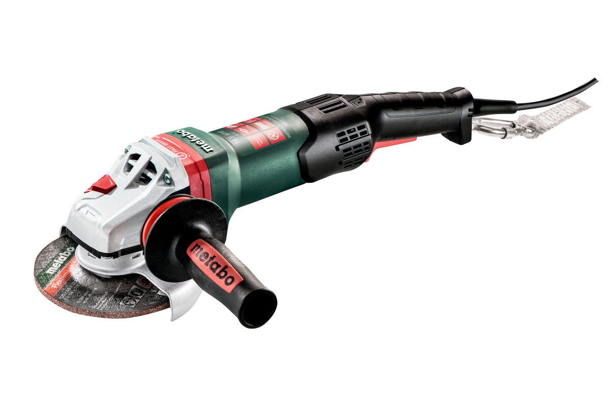 Metabo 5" Angle Grinder w/Brake, Non-Lock Paddle, Auto-balancer, Electronics, Rat Tail, Drop Secure 600605420