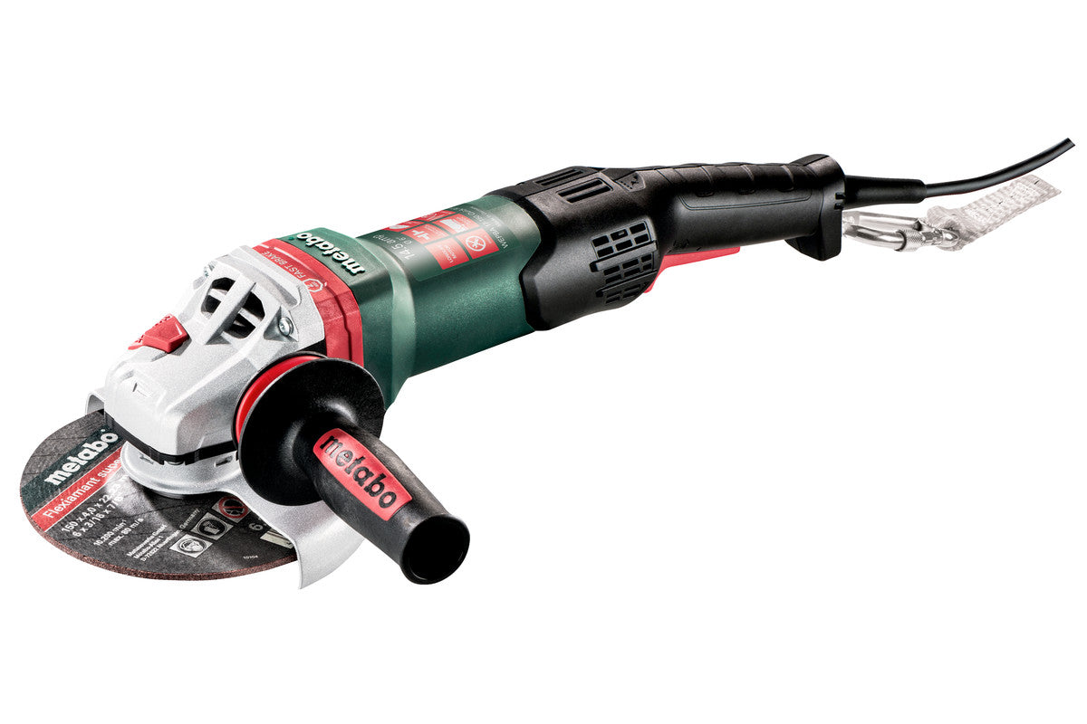 Metabo 6" Angle Grinder w/Brake, Non-Lock Paddle, Auto-balancer, Electronics, Rat Tail, Drop Secure 600606420