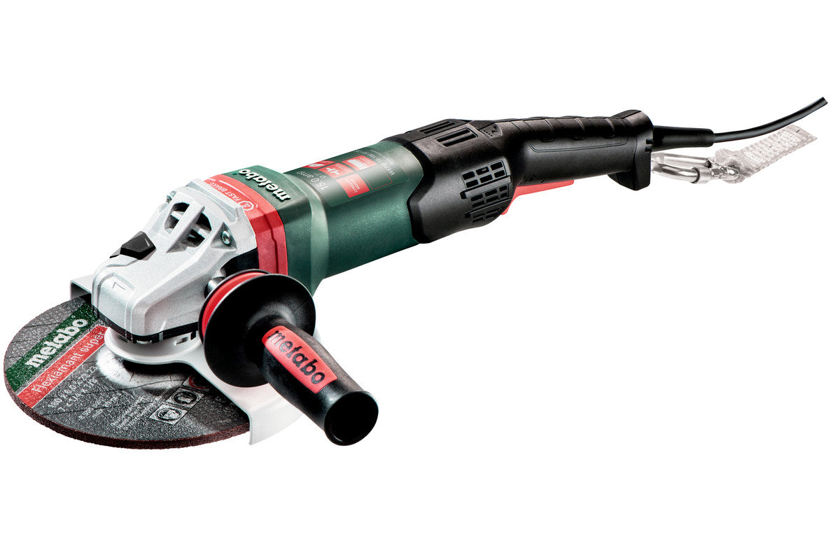 601096420, Metabo WEPB 19-180 RT DS, 7in Angle Grinder w/Brake, Non-Lock Paddle, Electronics, Rat Tail, Drop Secure