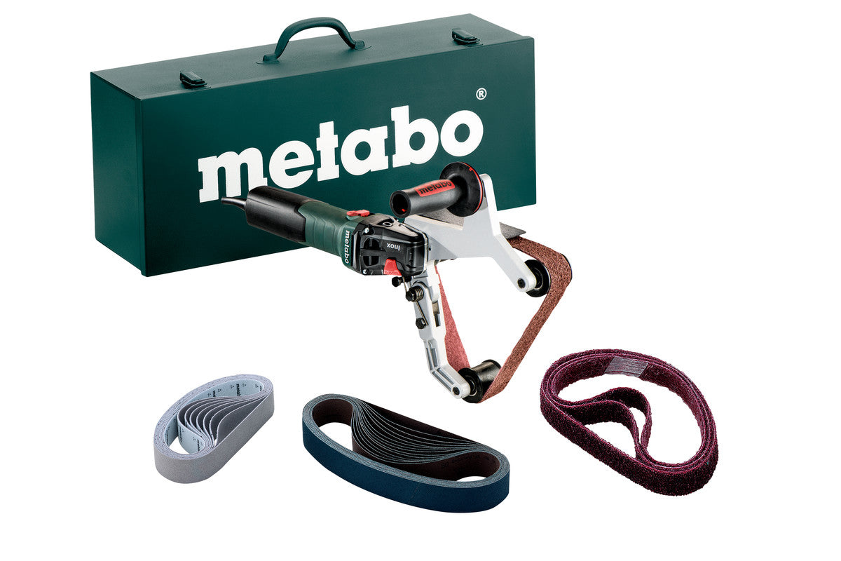 Metabo 7in Variable Speed Pipe/Tube Sander Kit w/Lock-on, Accessory set, RBE 15-180 Set 602243620