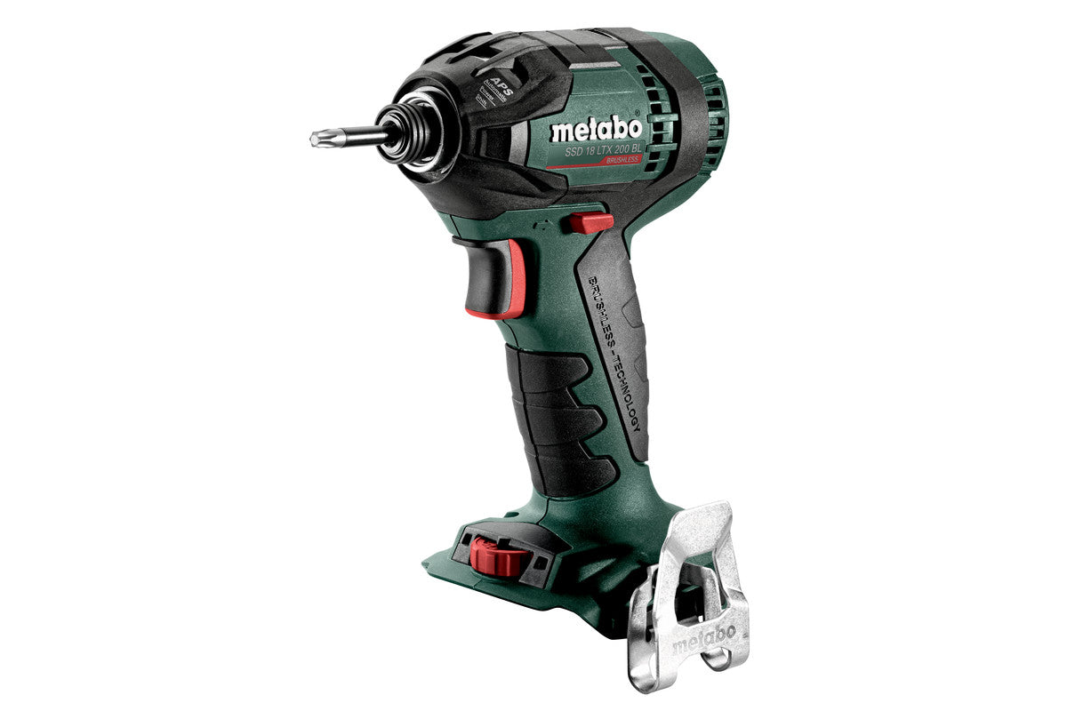 Metabo 18V 1/4in Hex  Brushless Impact Driver bare, SSD 18 LTX 200 BL 602396890