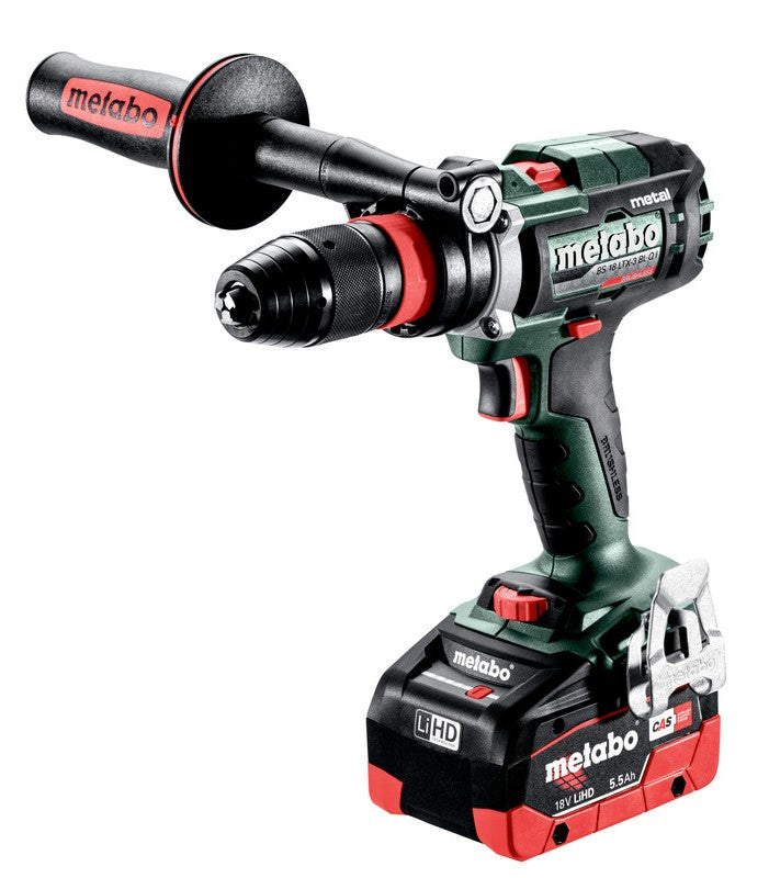 Metabo 18V 3-Speed Drill/Driver w/ MetaBox & 2x 5.5Ah Batteries, Metal 603180620