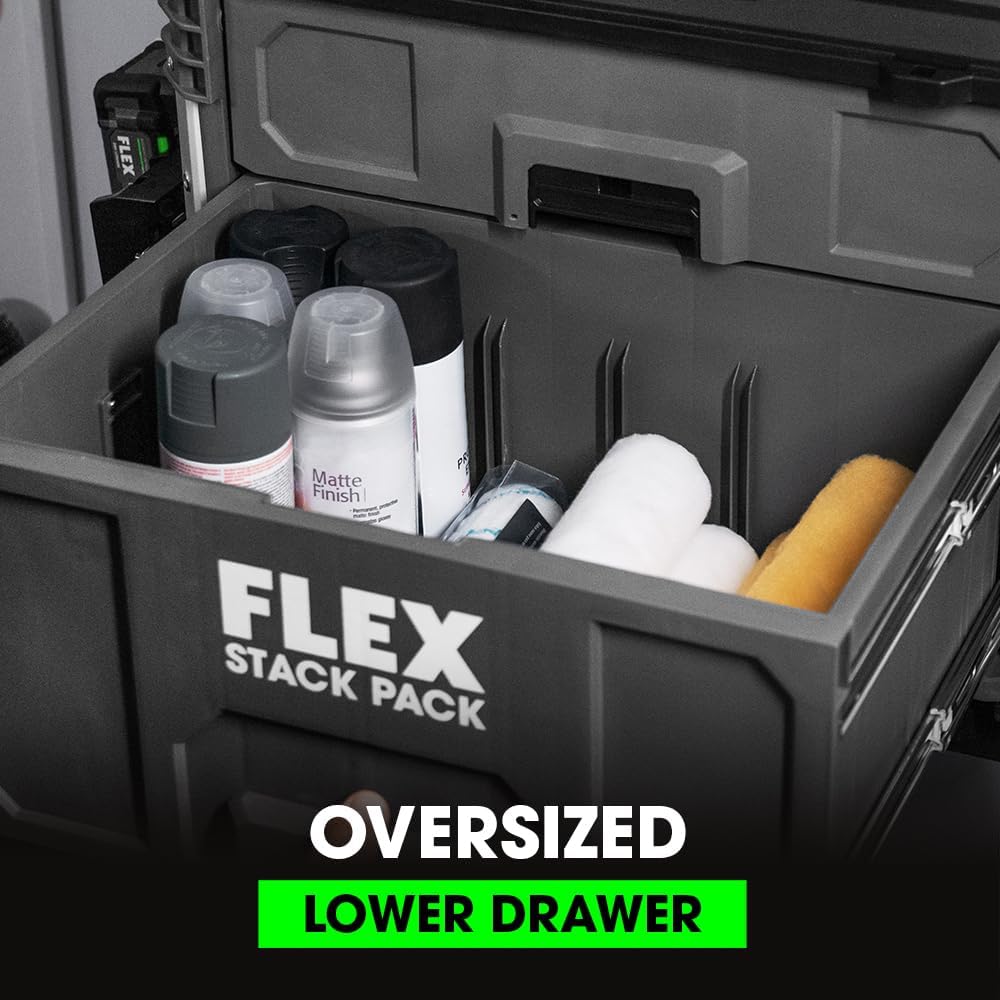 Flex Tools STACK PACK 2-Drawer Tool Box FS1106