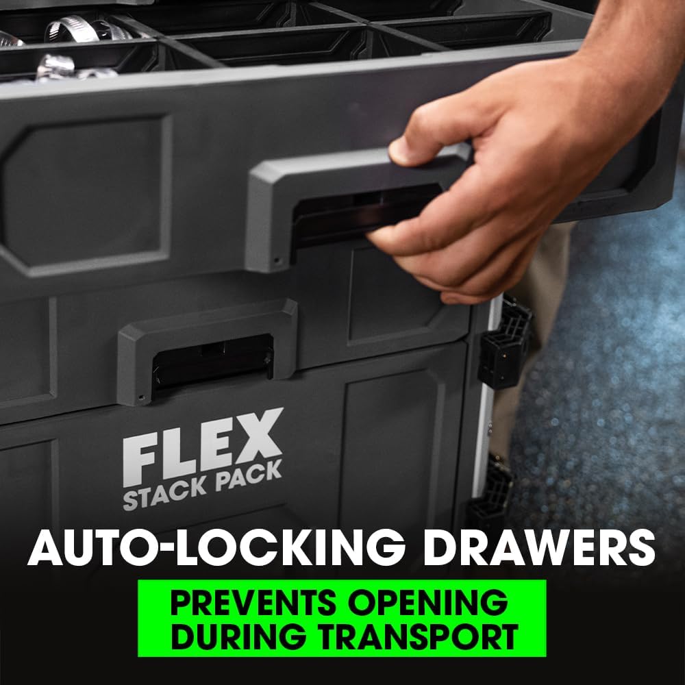 Flex Tools STACK PACK 3-Drawer Tool Box FS1105