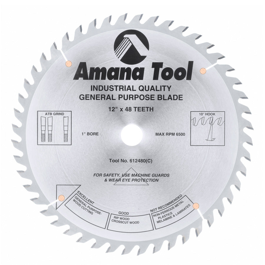 Amana Tool 12 in /48T General Purpose A.T.B. 612480