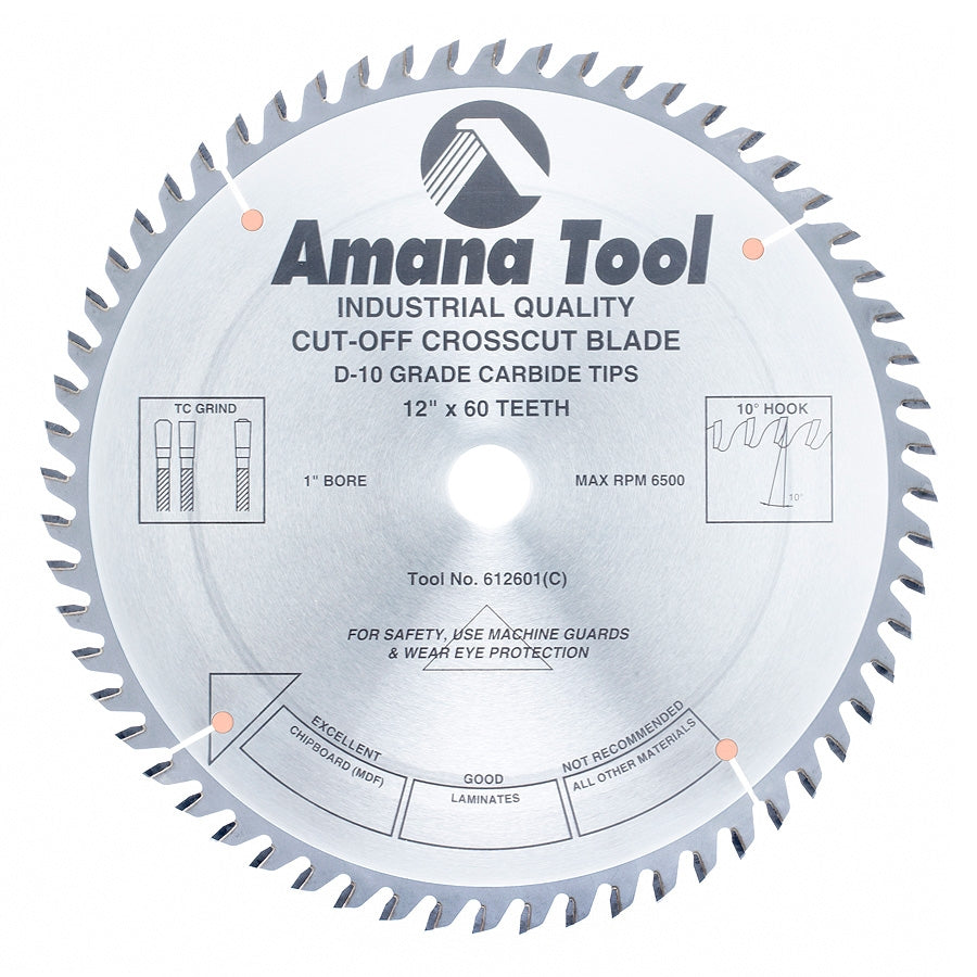 Amana Tool 12 in /60T Cut-Off Saw TCG Grind 612601