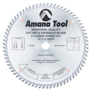 Amana Tool 12 in /72T Cut-Off Saw TCG Grind 612721