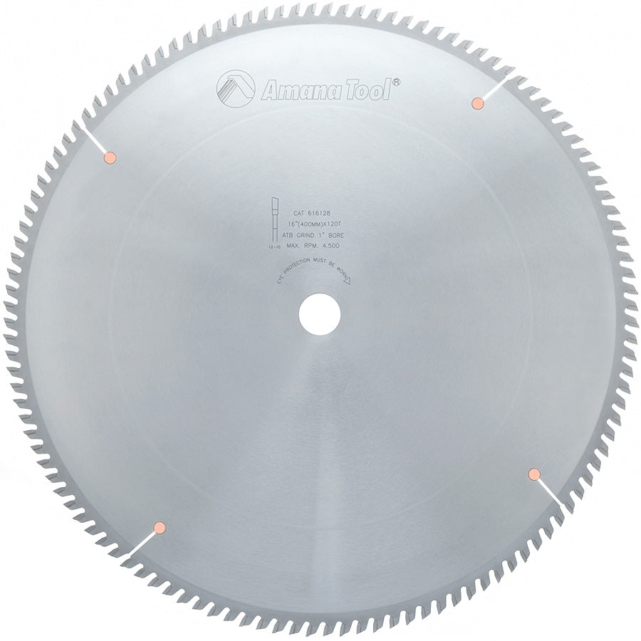 Amana Tool 16 in /120T Trim Saw A.T.B Grind 616128