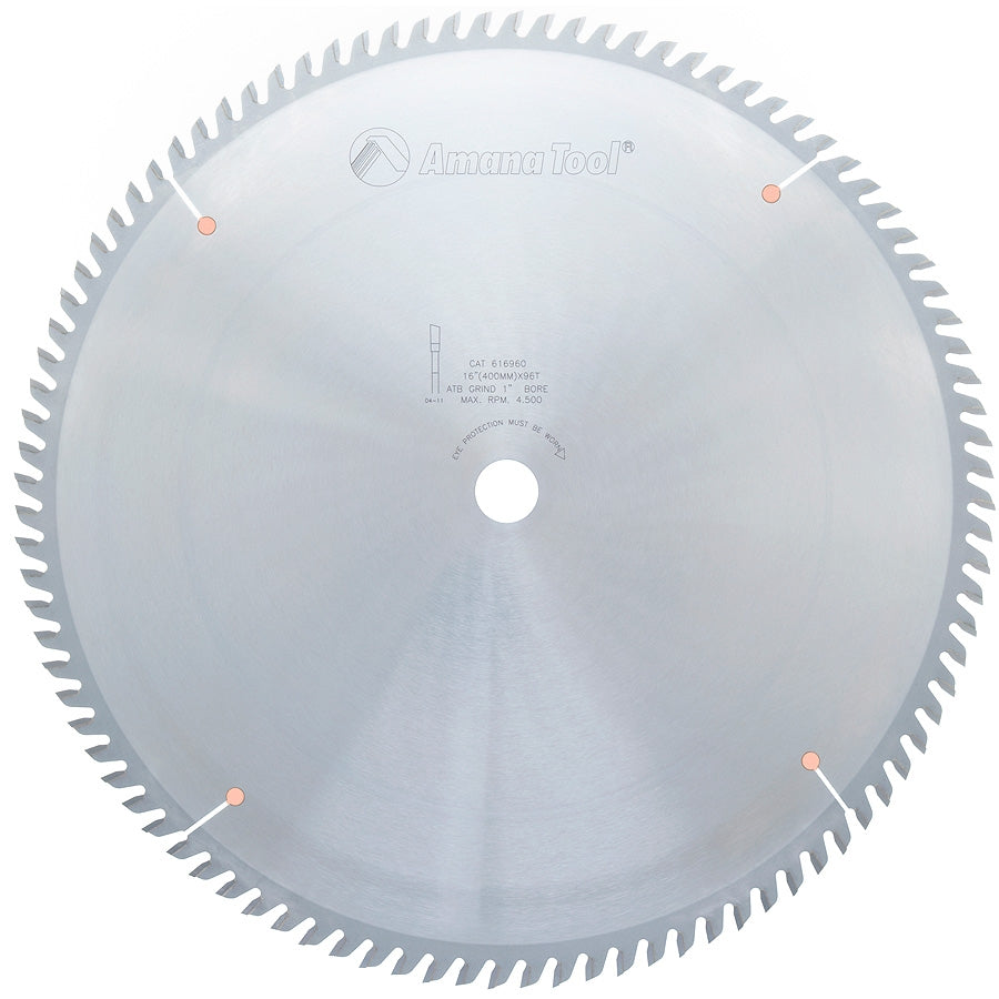 Amana Tool 16 in /96T Cut-Off Saw ATB Grind 616960