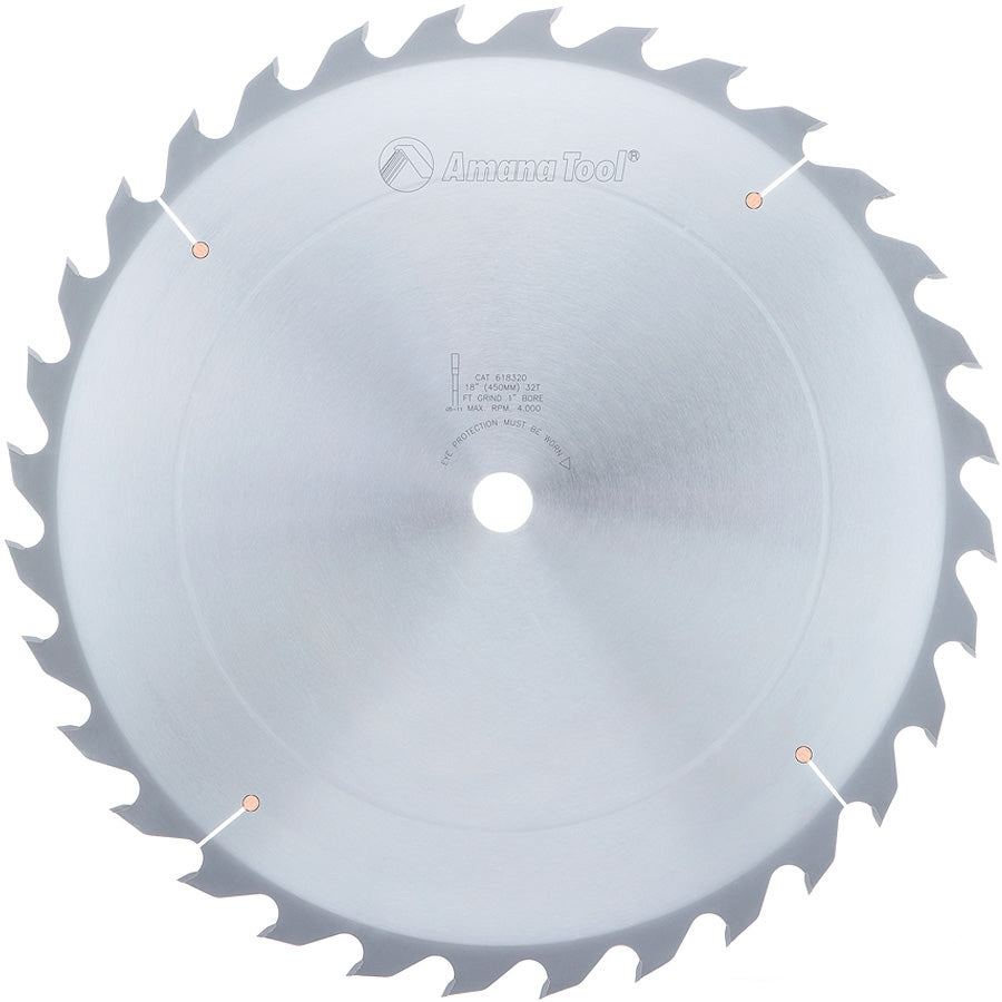 Amana Tool 18 in /32T Ripping Straight Grind 618320