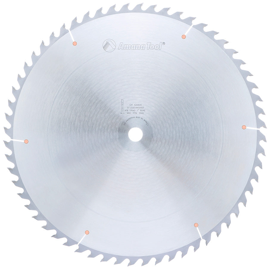 Amana Tool 20 in /60T Ripping A.T.B. Grind 620600