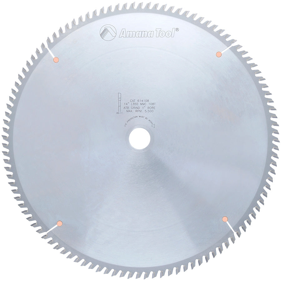 Amana Tool 14 in /108T Trim Saw A.T.B.Grind 614108