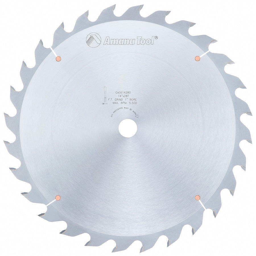 Amana Tool 14 in /28T Ripping Straight Grind 614280
