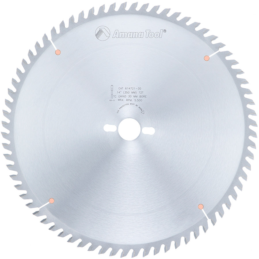 Amana Tool 14 in /72T Cut-Off TCG 30mm Bore 614721-30