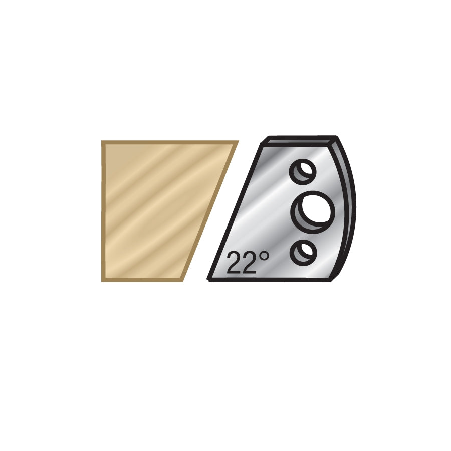 Amana Tool Pair 40mm Shaper Knives #F1 64F001