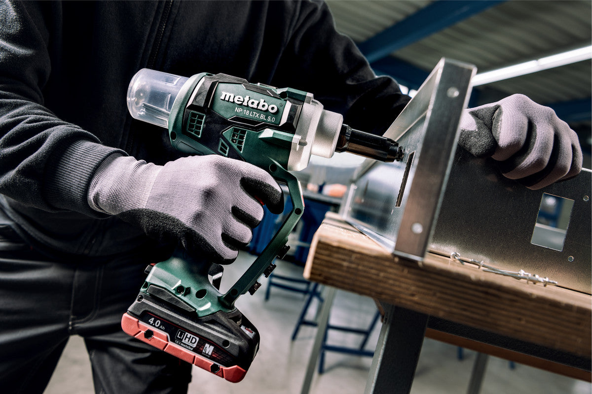 Metabo 18V 3/16in Riveting gun, NP 18 LTX BL 5.0 bare 619002890