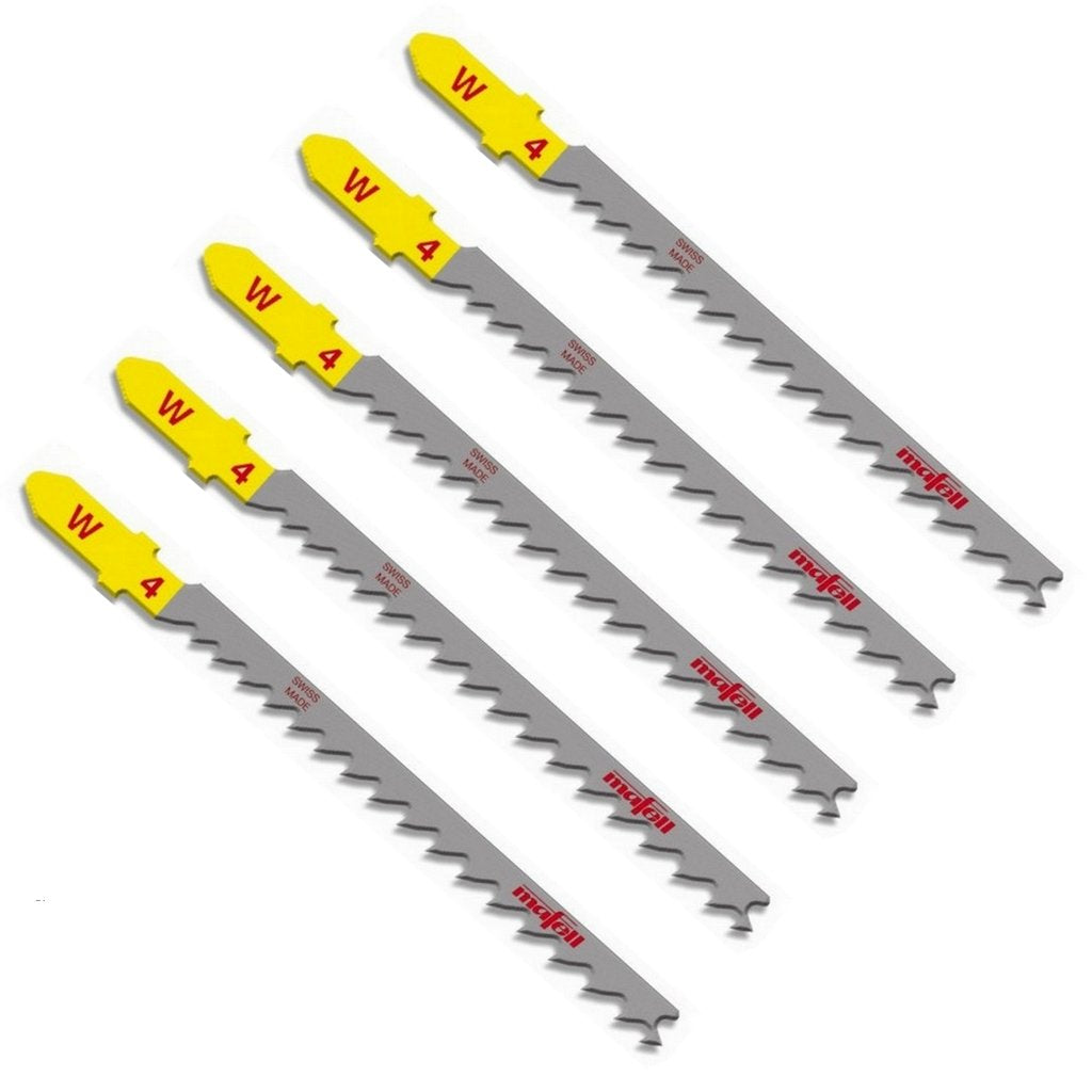 Mafell W4 Wood Progressive Jigsaw Blades, 75mm Toothed Length, 5-Pack 93703