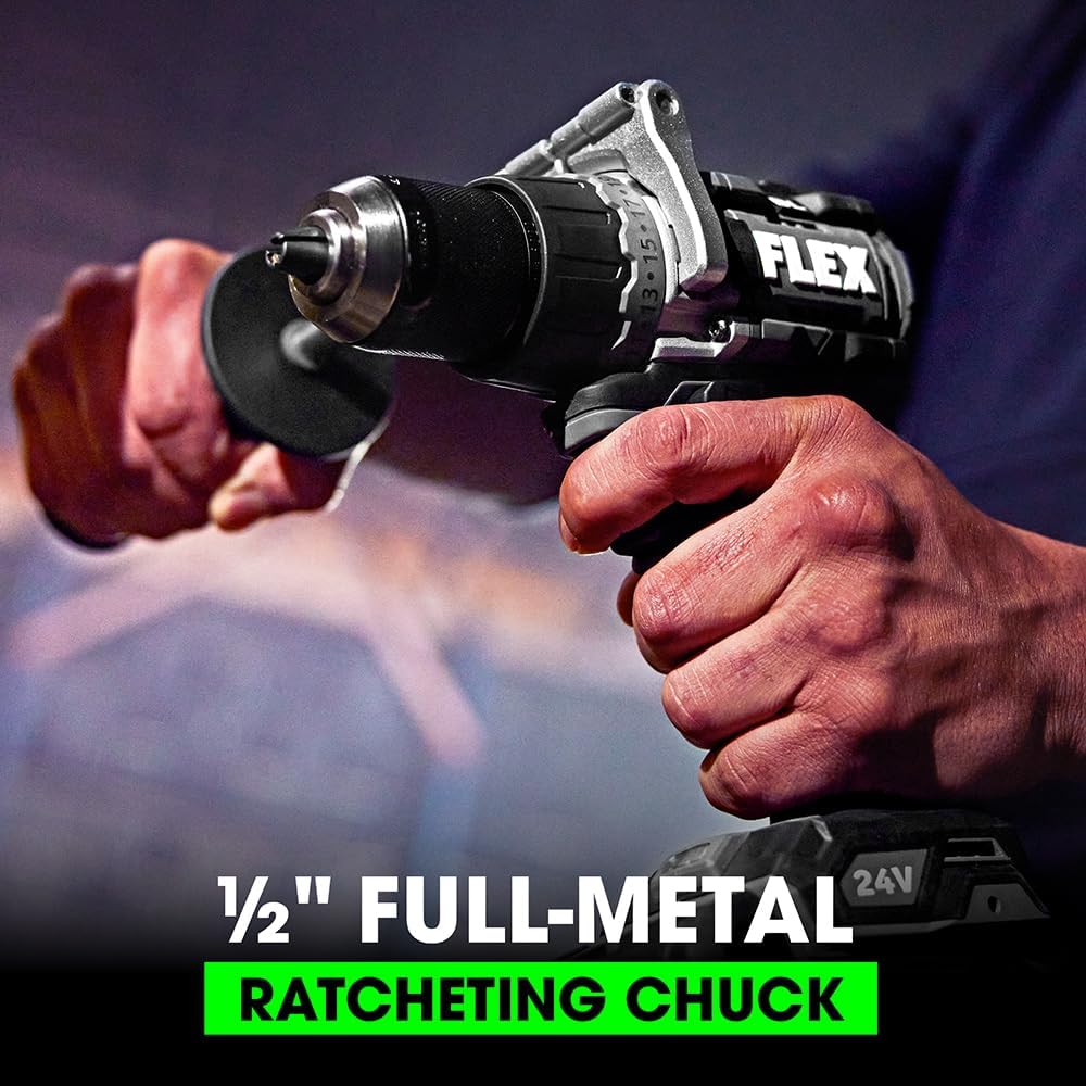 Flex Tools 1/2" 2-Speed Drill Driver with Turbo Mode Kit FX1171T-2B