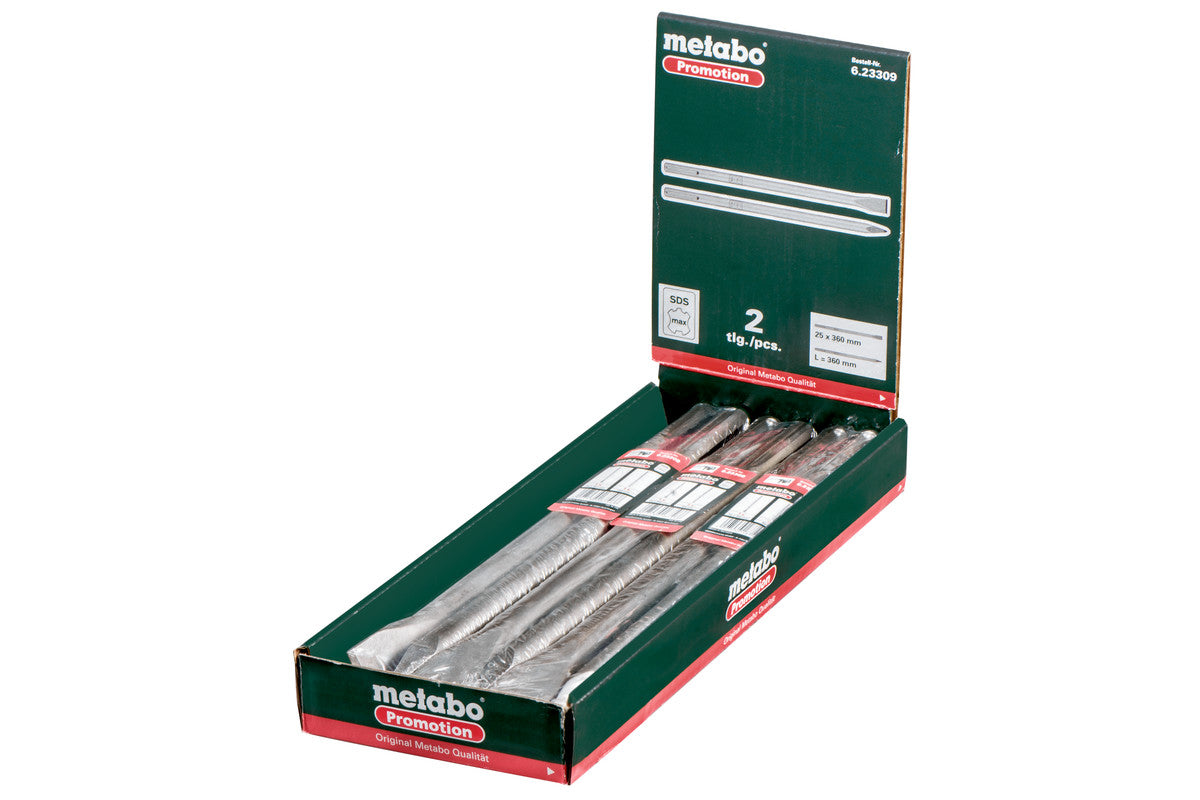 Metabo 2 SDS-Max Chisel Set 623309000