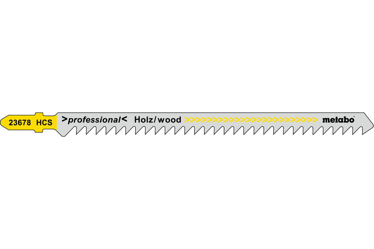 Metabo JIGSAW BLADE, WOOD, PROFESS. 126/4.0 MM  - 5/pk 623678000