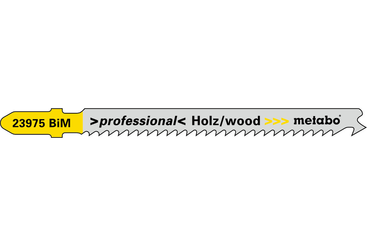 Metabo JIGSAW BLADE, WOOD, PROFESS. 74/2.7 MM - 5/pk 623975000