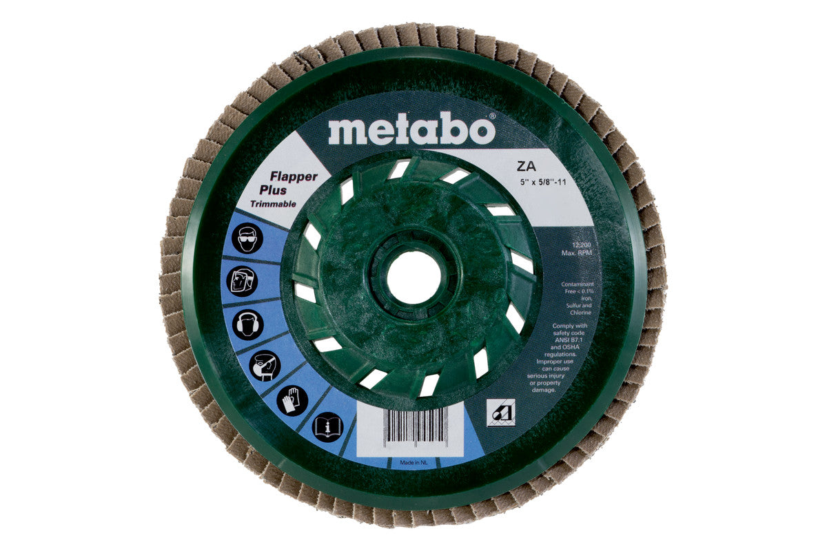 Metabo 5in FLAPPER PLUS 60 5/8-11 T29 PB - 5 Pack 629450000