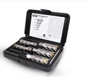 FE63134999015 5-piece annular cutter set for drilling hard to machine and inconsistent materials. 
