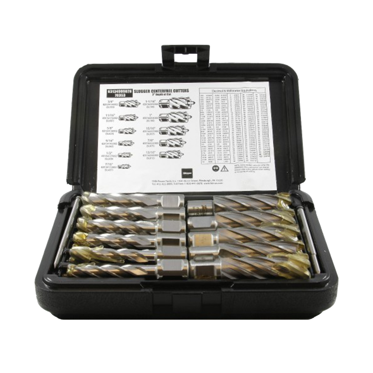 Fein 11 PC Slugger High Speed Steel Annular Cutter Set 63134999026