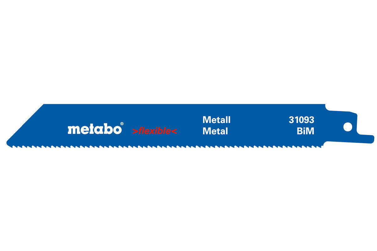 Metabo 150 X 0.9 mm Reciprocating Saw Blade 5pk 631491000
