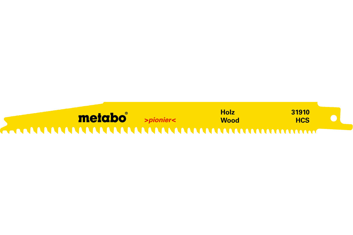 Metabo Reciprocating Saw Blades, 200 X 1.25mm, 5pk 631913000
